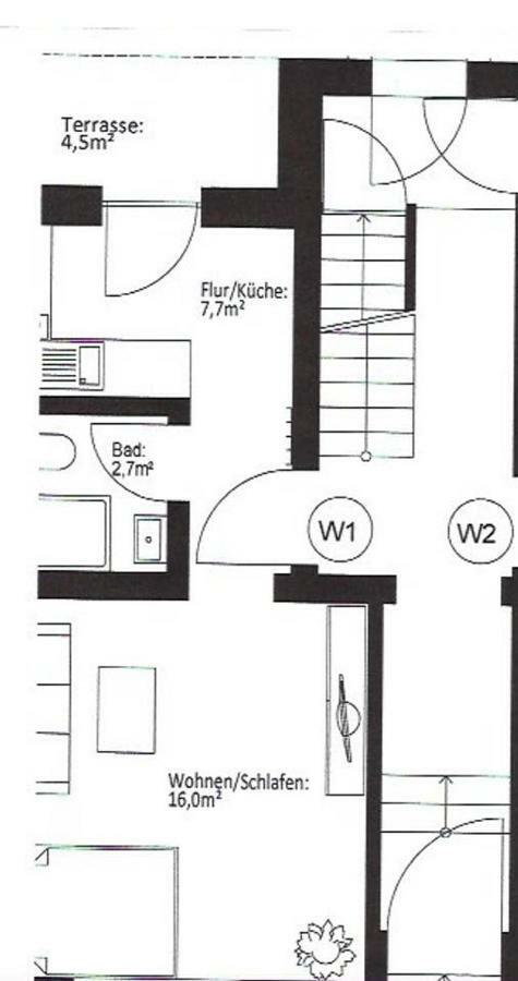 Apartamento Bejing - Chillinghouse # 2, 3 Min. Vom Ice, Netflix; Balkon Siegburg Exterior foto